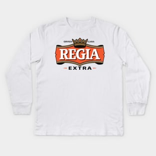 Cerveza Regia El Salvador Kids Long Sleeve T-Shirt